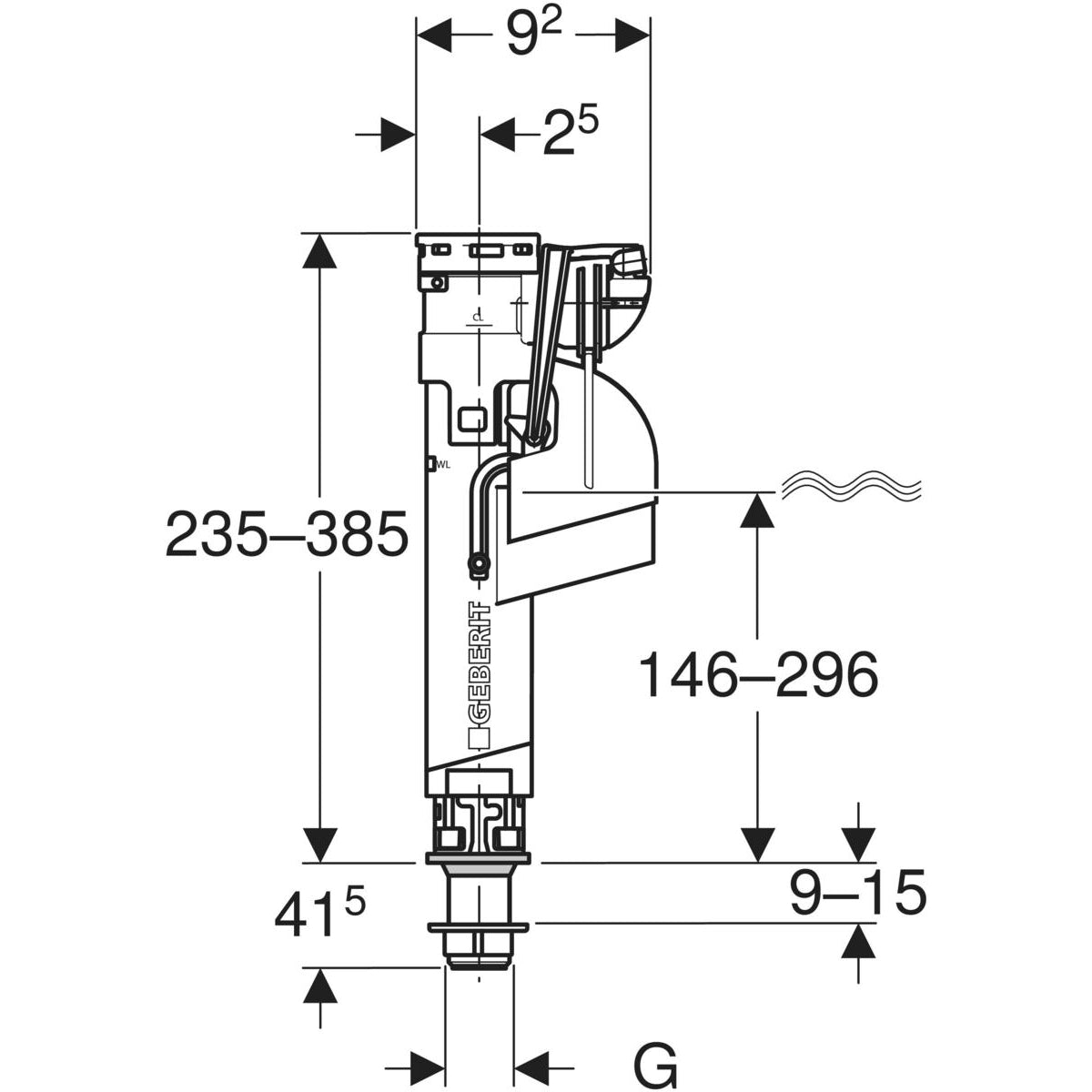 Mechanismen für Geberit Porzellanspülkästen