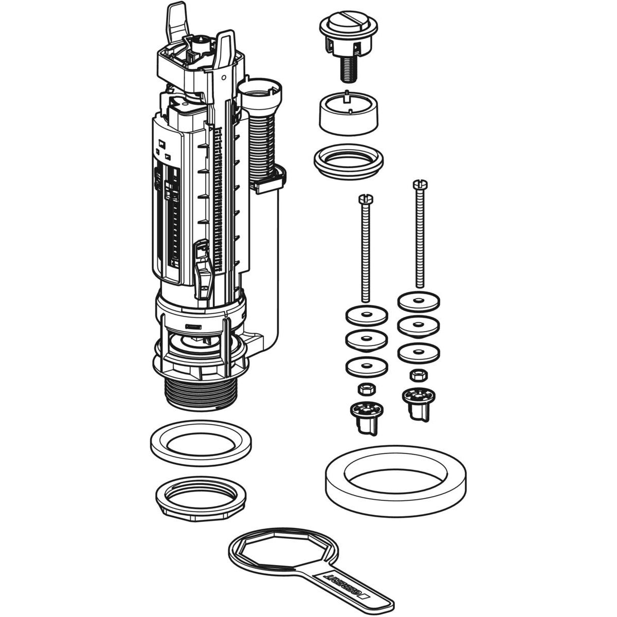 Geberit Spülglocke Typ 290 für 2-Volumen-Spülung