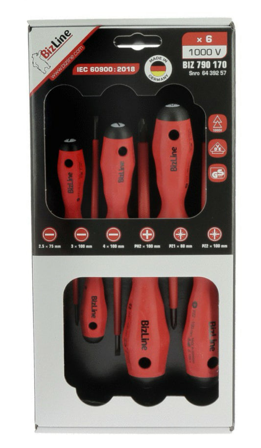 Kit de 6 tournevis VDE Isolés