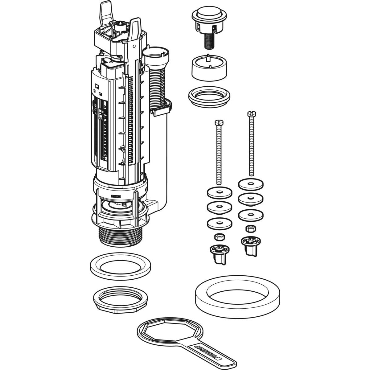 Geberit Spülglocke Typ 290 für 1-Volumen-Spülung
